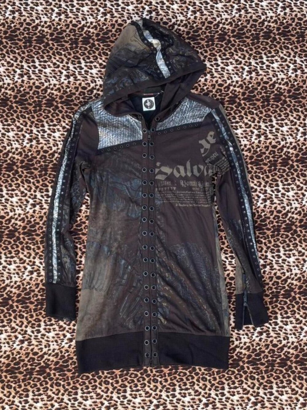 rare archive salvage zip-up dress